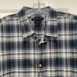 Mens John Varvatos NWT plaid button up dress shirt